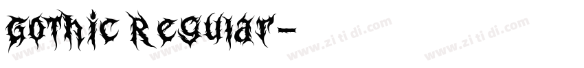 Gothic Regular字体转换 Gothic Regular字体转换